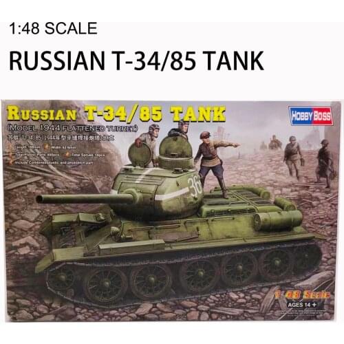 Trumpeter 1/48 Soviet T-34/85 Tank Plastic Assemble Model Toy