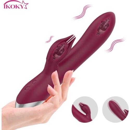G-spot Rabbit Vibrator Sex Toy for Women Chargable Dildo Vibrator Clitoris Stimulation 2 Motors 10 Speeds Female Masturbation