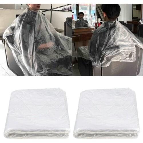 100Pcs Disposable Hair Cutting Cape Gown Salon Barber Shop Capes Cloth