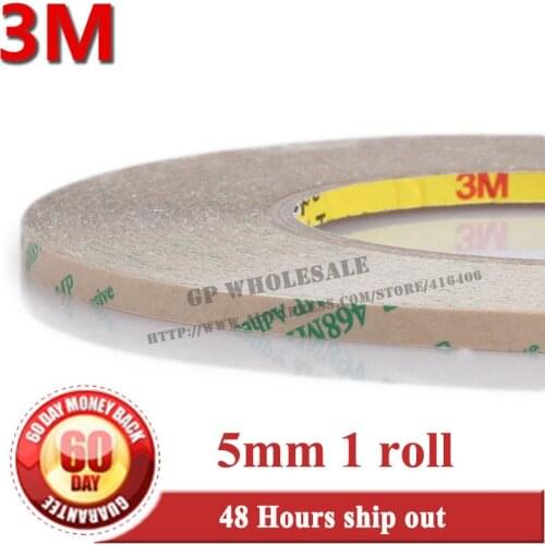 1x 5mm 3M 468MP 468 200MP Adhesive, Double Sided Sticky Bond Tape for Laptop Rubber Gasket Pad Adhesive, PCB Bonding