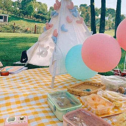 2x2m Waterproof Beach Blanket Folding Camping Mat Mattress Portable Lightweight Mat Outdoor Picnic Mat Hiking Sand Beach Mat