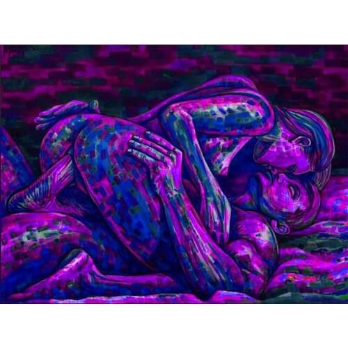 5D Diamond Painting Naked men and women Lovers kiss gay DIY Diamond Mosaic Embroidery Rhinestones