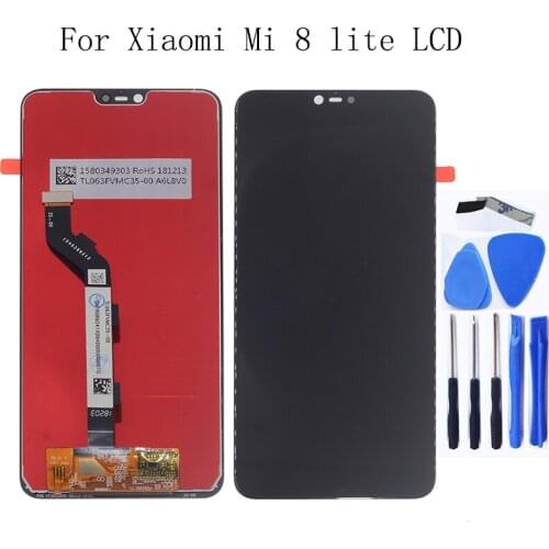 6.26-inch For Xiaomi Mi 8 Lite Mi 8X LCD Display Touch screen digitizer assembly For Mi 8 Lite LCD screen replacement Repair kit