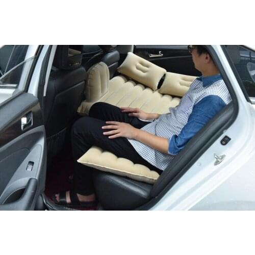 Free Shipping! Car Travel Inflatable Mattress Air Bed Cushion Camping Outdoor Vehicle Extended Air Couch with Pillows 137*88CM