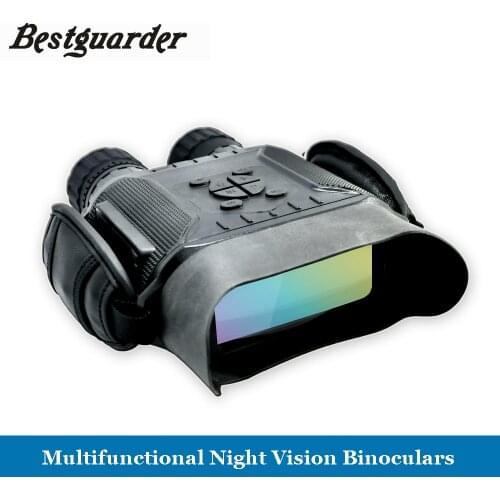 Binoculars Hunting 400M Easy use Night Vision Set Time Photo Video Charging with Power Bank or AA batteries 32G 4 inch Monocular