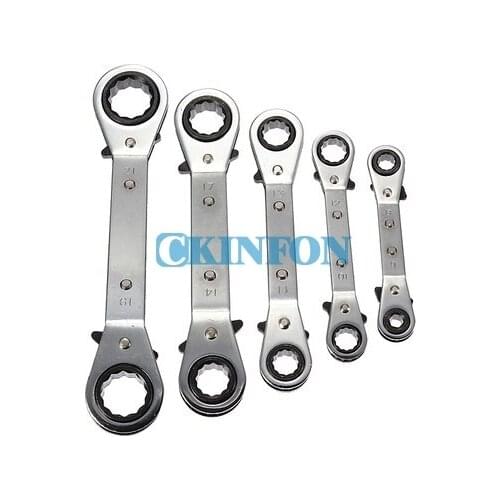 DHL 20Set x5PCS New Metric Offset Ring Wrench Spanner Ratchet Metric Hand DIY Tool