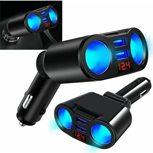 Dual USB Charger 2-Way Car Cigarette Lighter Socket Splitter Adapter DC 5V 3.1A 5v 3.1a Dual USB Car Charger & Service Equipment