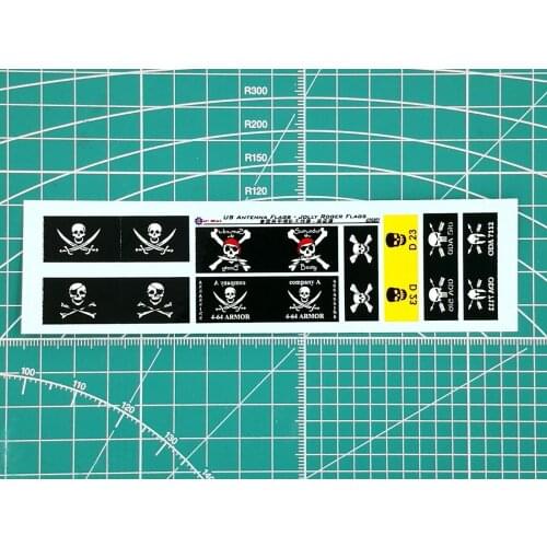 GALAXY G35003 1/35 U S Army Antenna Flags Jolly Rooer Flags