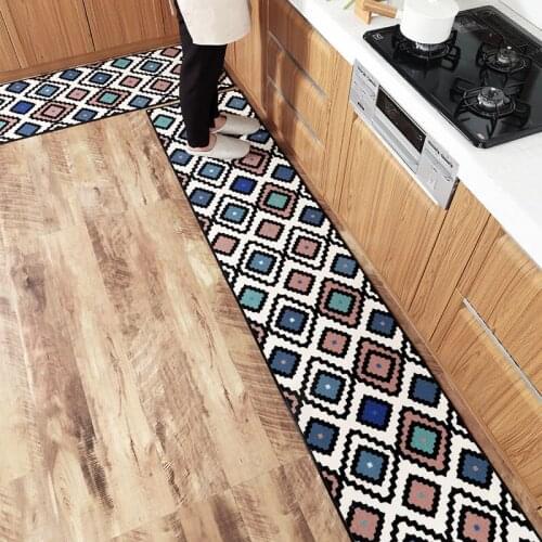 Wear and Tear Resistance Kitchen Long Nylon Bath Bathroom Shower Floor Door Mat Rug Anti-Slip Doormat Home Decor Dropshipping