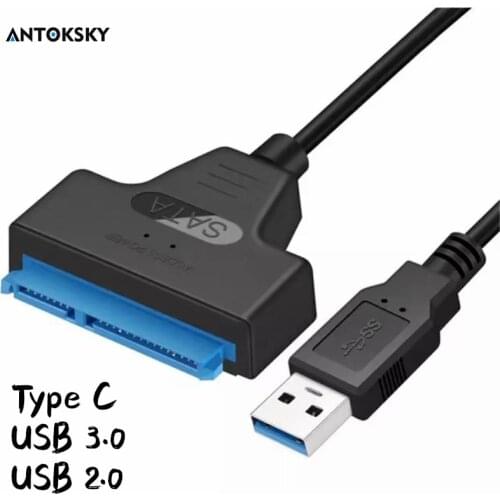 USB 3.0 SATA 3 Cable Sata to USB 3.0 Adapter Up to 6 Gbps Support 2.5 Inches External HDD SSD Hard Drive 22 Pin Sata III Cable