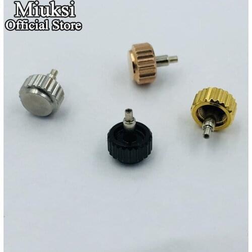 Miuksi watch crown stainless steel crown fit NH35 NH36 movement