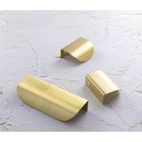 Brass Handles for Furniture Cabinet Knobs and Handles Kitchen Furniture Drawer Pulls Gold Cupboard Door Handle