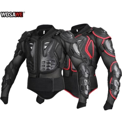 WOSAWE Motorcycle Jackets Armor Protective gear Motocross Protection Jacket Moto chest Back Support Clothes Motorbike Protection