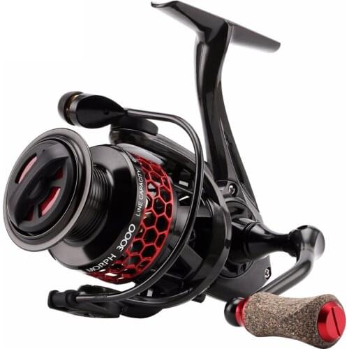 New Spinning Fishing Reel MORPH 2000 3000 11BB 5.2:1 ATD Cutted Aluminum Spool C60 Carbon Fiber Body Spinning Fish Wheel