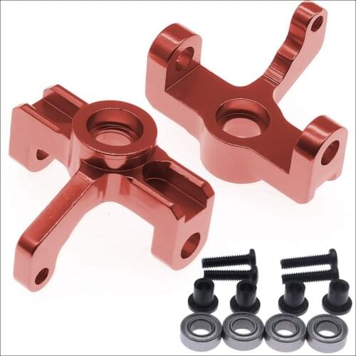 2pcs machined alloy Steering knuckle arm hub carrier for rc hobby model car 1-14 Wltoys 144001 buggy option hop-ups parts