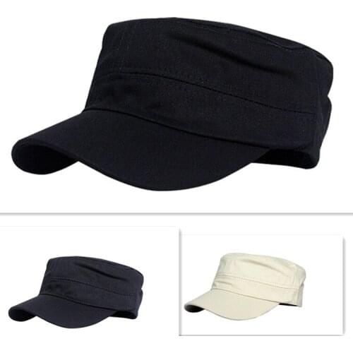 Adult Women Mans Military Hats Cottton Spring Summer Sailor Top Casual Outdoor Sun hat Bonnet