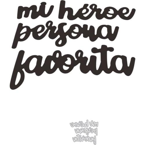 Spainish Metal Cutting Dies Stencil Template For DIY Scrapbooking Embossing Paper Cards Album Making Craft Dies Cut New 2021