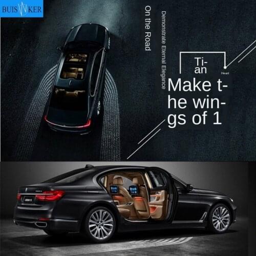 Angel Wings LED Car Door Light white blue red green color projector ange led carpet Puddle light underglow fit all cars