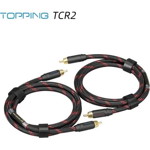TOPPING TCR2 6N Single Crystal Copper Gold-Plated RCA Professional Audio Cable