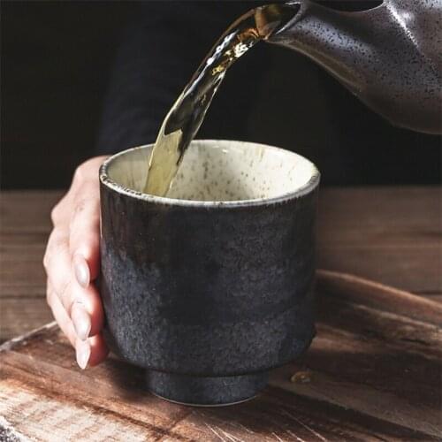 Japanese Ceramic Matcha Mug coffee tea Cup Snow glazed Mugs personalized home office eco friendly Sushi dining teaware Drinkware