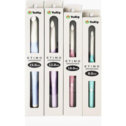 Japan Tulip TER/TEL Big Size Crochet Hook Resin Handle Knitting Needles diy tools Original Authentic Imported From Japan 8-15mm