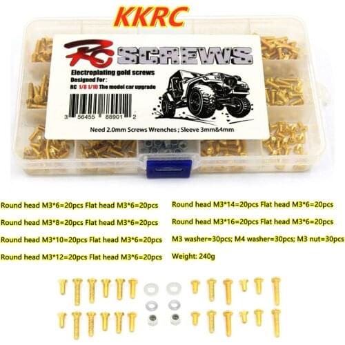 1/8 1/10 RC Car Universal Screw Set Screws Box For TRAXXAS TRX4 Axial SCX10 HSP 94111