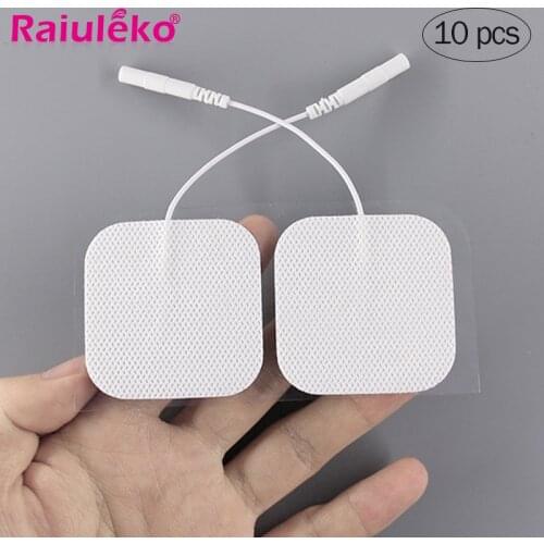 10pcs 5x5cm/5x9cm TENS Non-woven Self Adhesive Replacement Reusable Electrode Pad for Muscle Stimulator Tens Massager Pads