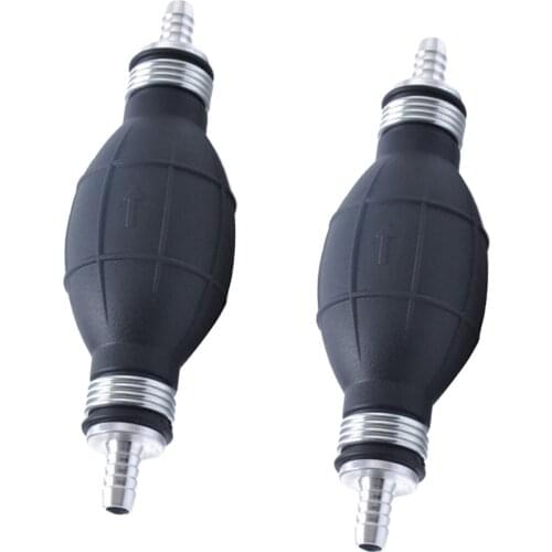 2PCS 5/16 inch 8mm One Way Valve Fuel Pump Line Hose Hand Primer Bulb for Motorcycle Car Truck Petrol Diesel Accessories