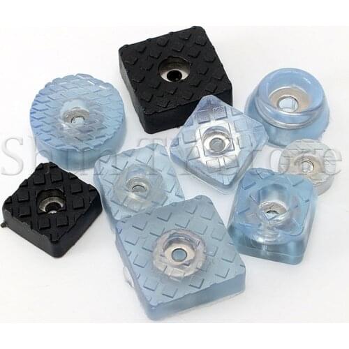 24 pcs Rubber Transparent Non-slip Chair Leg Caps Feet Pads Sofa Foot Covers Floor Furniture Legs Protector Pad