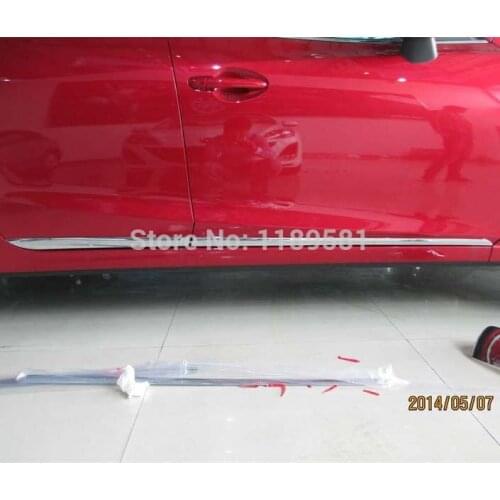 For Mazda 3 M3 Axela 2014+ ABS Chrome Side Door Body Molding Moulding Trim