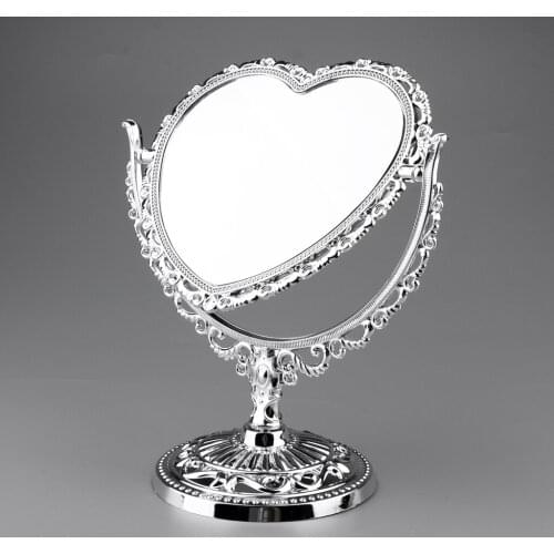360 Degree Rotating Double-Sided Cosmetic Mirrors Tabletop Ornaments