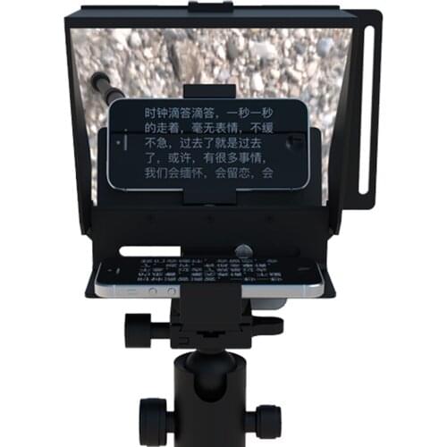Factory Outlet Outdoor Live broadcast Mobile Phone Teleprompter with Wireless Controller
