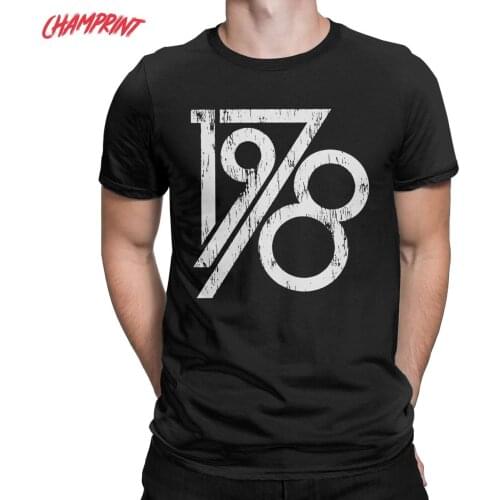 Funny Retro Vintage 1978 Birthday Gift T-Shirts for Men Crewneck 100% Cotton T Shirt Short Sleeve Tees Birthday Present Clothes
