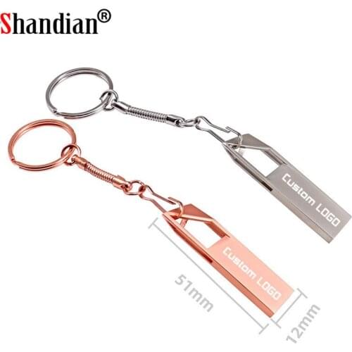 JASTER Metalen USB flash drive 128GB 64GB flash memory stick 4GB pen drive 16GB cle usb pendrive 2.0 flash disk Gratis custom