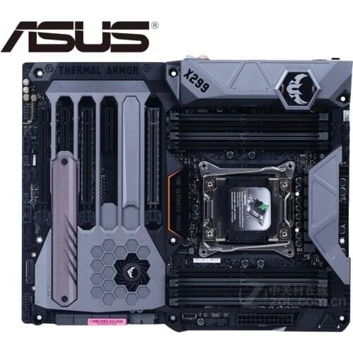 Asus TUF X299 MARK 1 X299 LGA 2066 DDR4 Dual M.2 USB 3.1 Desktop motherboard used MAINBOARD PC on sales