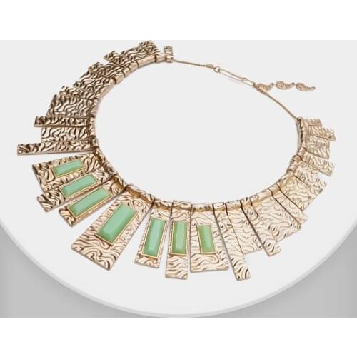 Amorita boutique fashion gold color combination necklace
