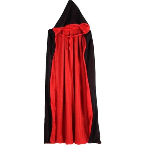 Vampire Cloak Cape Stand-up Collar Reversible for Halloween Cosplay Costume New