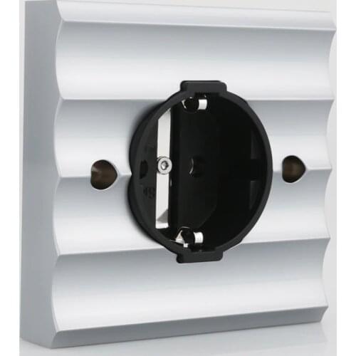 2020 Viborg VE02R Pure Copper Rhodium plated Schuko Sockets Wall Socket Plug Power Outlet Schuko Wall Electrical Power Socket