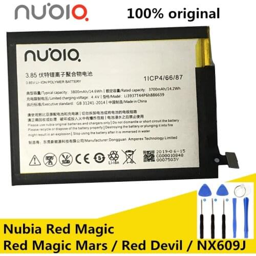 New Original Li3937T44P6h886639 3800mAh Battery For ZTE Nubia Red Magic / Red Magic Mars / Red Devil / NX609J Phone Batteries