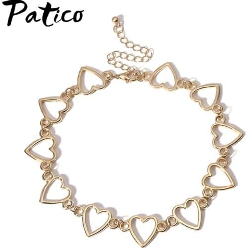 Simple Jewelry Genuine 925 Sterling Silver Romantic Infinite Love Heart Stackable Chain Link Necklace for Women Wedding Jewelry