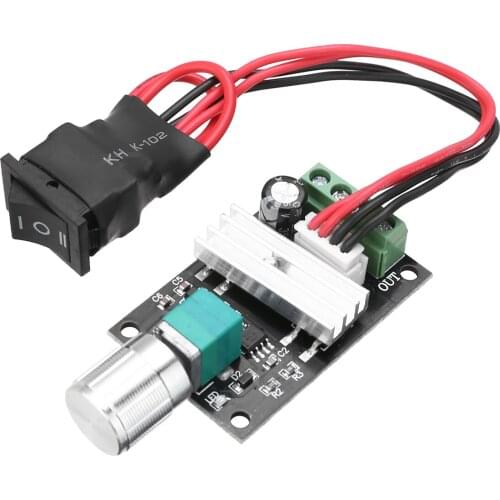 DC6V/12V/24V 3A Motor Speed Controller Reversible PWM Control Forward/Reverse Switch Board