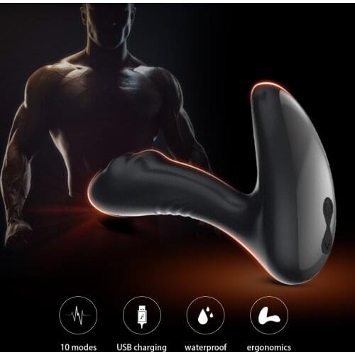 Silicone Prostate Massager in Sex Shop 10 Frequency Anal Plug Vibrator Male Masturbator Adult Sex Products Sex Toy for Man