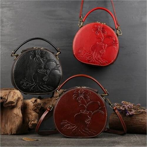 Women Handbag Genuine Leather Handmade Bag,Vintage Top Tote Shoulder Bags Handbag Crossbody Bags 2021 Fashine New Style