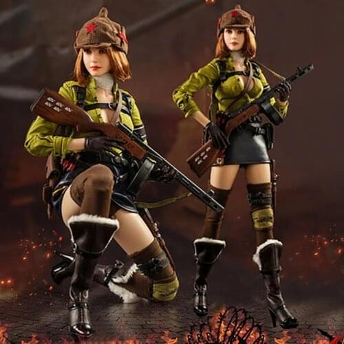 In Stock Flagset FS73036 1/6 Scale Female Sodier Red Alert Soviet Tank Lieutenant Galina Full Set Action Figure for Collection