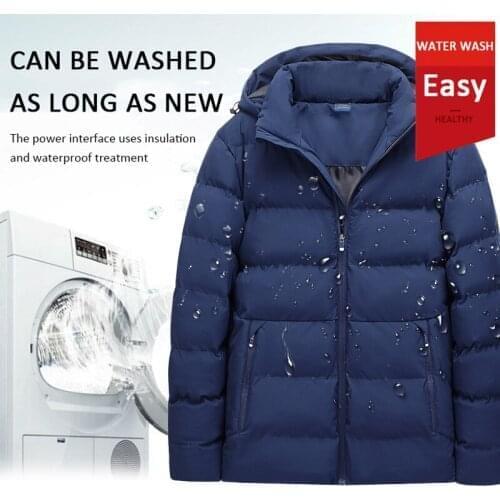 Electric Heated Vest Jackets Heat Coat USB Electric Thermal Clothing Coat Heating Hooded Jackets Outdoor Warm Clothing