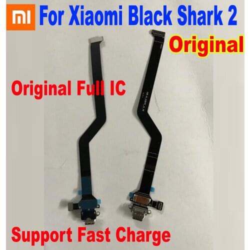 100% Original Charging Port PCB Board USB Charge Connector with Microphone Flex Cable For Xiaomi Black Shark 2 SKW-H0 SKW-A0