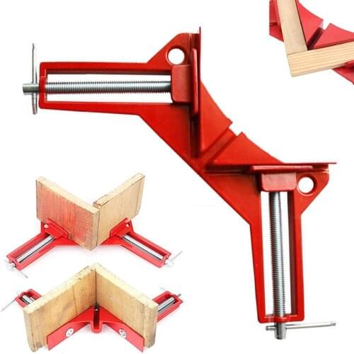2pcs 90 degree 4'' Right Angle Clip Picture Frame Clamp For Corner Mitre Clamp DIY Glass Multifunction Woodworking Tools