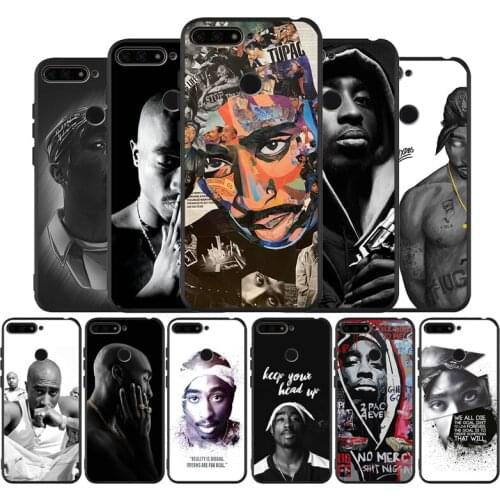 2Pac Tupac Amaru Shakur Black TPU Silicone Soft Phone Case For Honor 8X 9 8 10 20 30 Lite Pro MATE 9 10 20 30 Pro Lite