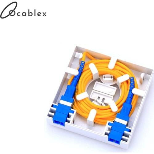 5pc/lot 4 Core FTTH Fiber Optic Termination Box Ftth Box/ 4 ports SC LC FC ST Socket Panel Optical fiber panel box