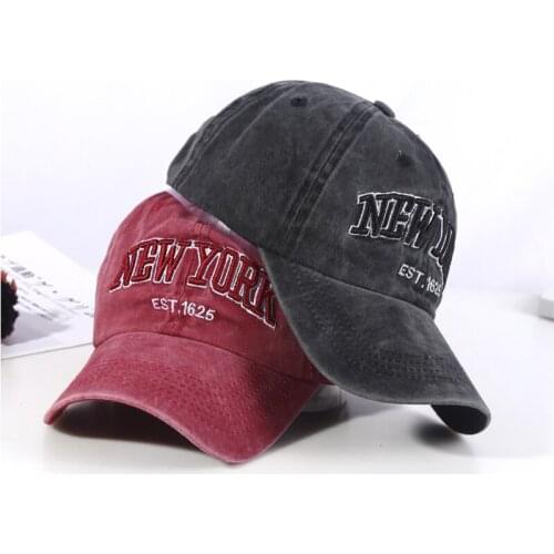 Baseball caps washed cotton lettering embroidered cap caps for men and women mens winter hats casual cap casquette dad hat